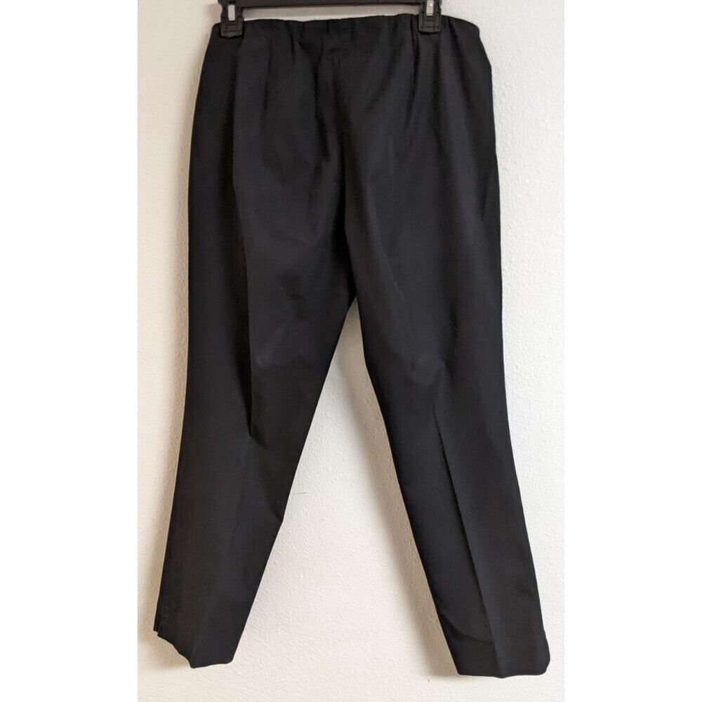 J.JILL Black Cotton Spandex Straight Leg Front Seam Stretch Casual Pants Size 6 - Picture 6 of 11